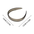 thumbnail image 3 of UNLLLL Wide Tortoiseshell Headband, Elastic Plastic Hairband with Fine Tooth Non Slip Grip, Lightweight and Durable, for All Hair Types and Daily Styling, 3 of 5