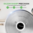 thumbnail image 2 of Electric Meat Slicing Machine - Automatic Food Preparation Equipment Meat Slicer for Kitchen Use (Black), 2 of 6
