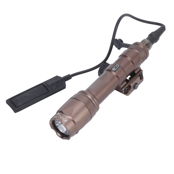 Linterna De Arma Para Exteriores, Luz De Arma De Montaje En Riel, Tratamiento Anodizado De Material Completamente Metálico, 60 Minutos De Tiempo De Iluminación Para La Oscuridad ANGGREK Outdoor Flashlight