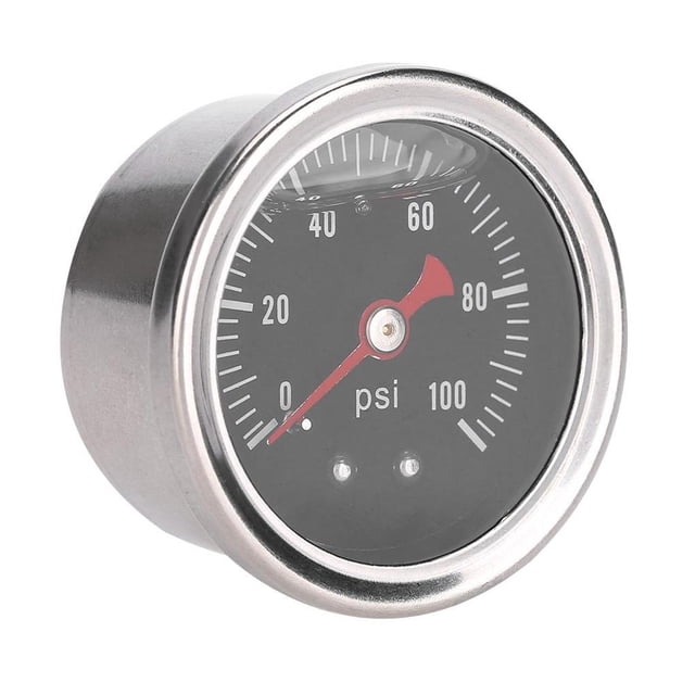 Medidor De Regulador De Presión De Combustible De Coche Universal Medidor De Combustible/Aceite De Llenado Líquido 0-100 Psi/Bar Advancent VI002601-00