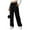 Black#06, variant on Women's Corduroy Pants Plus Size Slim Fits Elastic Waisted Drawstring Lounge Pants Womens Casual Solid Oversized Loose Fits Comfortable Trousers Straight Leg Work Pant Fall Spring Clothes