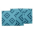 thumbnail image 3 of S4Sassy Blue Diamond Geometric Everyday Washable Placemats With Napkins Dining Table Decor, 3 of 3