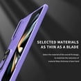 thumbnail image 4 of for Samsung Galaxy Z Fold 7 Case [Heavy Duty Protective][360°Ring Magnetic Kickstand] Rugged Hard PC Shockproof Military Grade Phone Cover For Samsung Galaxy Z Fold 7,Purple, 4 of 12