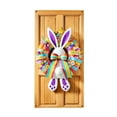thumbnail image 2 of Nilvkv Colorful Easter Bunny Wreath Door Cover Festive and Adorable Polyester Hanging Decoration for Front Door Indoor Outdoor Holiday Party, 2 of 6