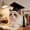 A, variant on Pet Graduation Caps with 2026 Black Tassels, Dog and Cats Graduation Hats Adjustable Mini Graduation Caps for AKC Graduation Photo Props Holiday Costume Accessories,1x Pet hat,1x Drool Bib