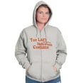 thumbnail image 3 of Too Lazy Ironic Halloween Costume Zip Up Hoodie Men's Women's Brisco Brands M, 3 of 6