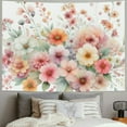 thumbnail image 2 of Nawypu Watercolor Wildflower Colorful Flower Pictures Floral Botanical Vintage Prints Floral Tapestry for Bedroom Living Room Dorm Painting, 2 of 6