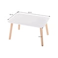thumbnail image 2 of Mesa Rectangular Amplia De Madera Para Niños Y Niñas Duduk Duduk Mesa Natura Infantil Rectangular Blanca, 2 of 2
