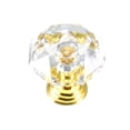 thumbnail image 6 of Uxcell Plastic Faux Crystal Cabinet Pull Knob Diamond Cutting Clear 6 Pack, 6 of 6