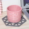 thumbnail image 3 of Cup Pad,4Pcs Household Dining Table Cup Mat Heat Insulated Cup Pad Achieve More, 3 of 11