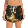 thumbnail image 4 of Lsque Magical Tarot Reading Printed Women's Running Shorts with Liner Pockets,Elastic Quick Dry Workout Athletic Gym Yoga Shorts,Womens High Waist Shorts-Small, 4 of 9