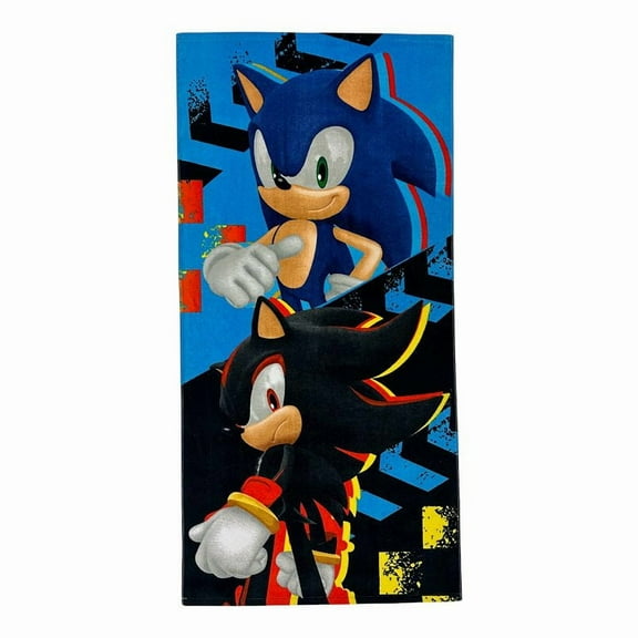 Sonic Shadow Blast Beach Towel