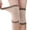 Beige, variant on 1Pair Short Knee Brace Knee Pad Soft Elasticity Leg Warmers for Men Women Spring Fall Winter Thin Sports Legging Cover Brown