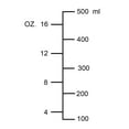 thumbnail image 4 of Vaso medidor, actualizado, 2 balanzas de medición, incluida la báscula L, balanza de onzas, vasija medidora de acero inoxidable con marcado, 16 onzas, 500 ml, 4 of 5