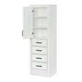 thumbnail image 4 of ARIEL Hepburn Bathroom Linen Storage Cabinet 65”H x 20”W x 16”D White, 4 of 8