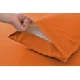 thumbnail image 2 of Premium Series Rayon Made from Bamboo Sheet Set - Wrinkle Free -Softer than Cotton- Deep Pockets - 3 Piece - 1 Fitted Sheet, 1 Flat, 1 Pillowcases Twin, Burnt Orange, 2 of 4