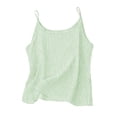thumbnail image 6 of Eltusu Girls Tank Tops, Breathable Striped Summer Crewneck Sleeveless T-Shirts Green Size 4-5 T, 6 of 7