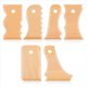 thumbnail image 1 of Juego de 7 herramientas para acabado de cerámica, moldeo de arcilla, textura, perfil de madera y nervaduras., 1 of 5
