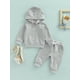 thumbnail image 2 of SAYOO , conjunto de ropa deportiva para bebés y niños, jersey de Color sólido, sudadera con capucha, Tops y conjunto de pantalones informales con cordón SAYOO Moda, 2 of 9