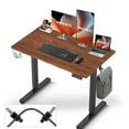 thumbnail image 1 of IMGadgets Standing Electric Adjustable Desk | 40'' x 24'' Large Workspace with 2 hooks | Ergonomic Sit-Stand Desk | Scratch-Resistant & Waterproof  | Height Adjustable Desk for Work and Home, 1 of 9