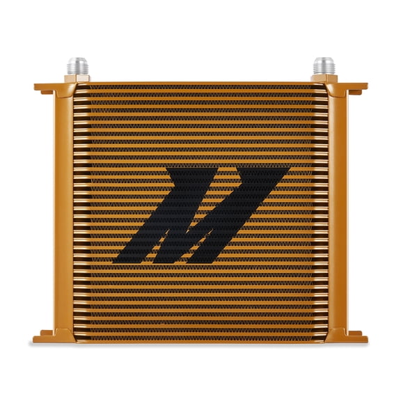 Mishimoto Universal 34-Row Oil Cooler, Gold