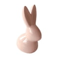 thumbnail image 3 of Cute Q-Style Ceramic Easter Bunny – Large Pink Tabletop Decoration for Coffee Table & Desk (Ceramics), 3 of 5