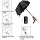 thumbnail image 3 of Paraguas plegable JM para hombre Negro, 3 of 5