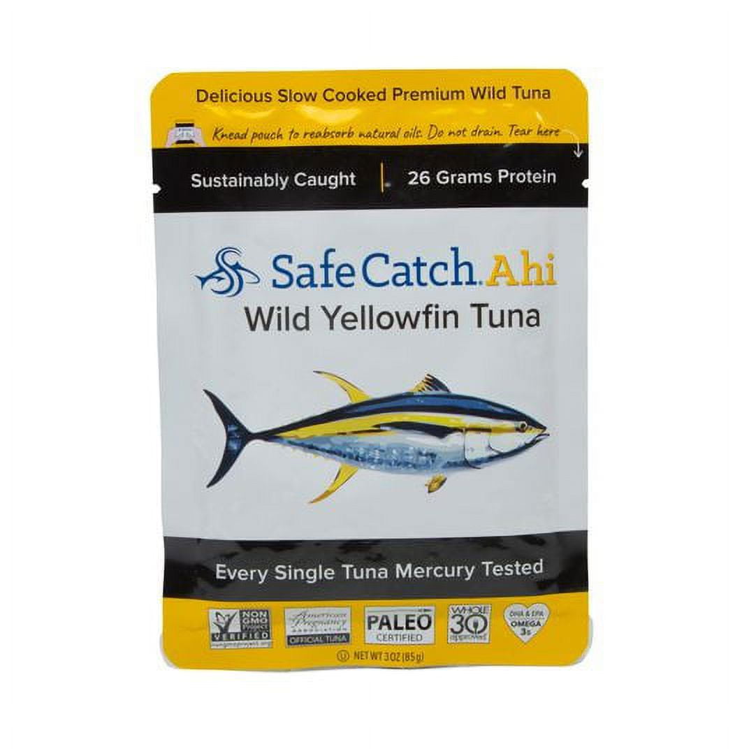 Safe Catch Tuna, Wild Ahi Yellowfin, Pouch - 12 x 3 oz 
