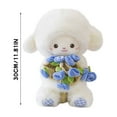 thumbnail image 2 of Wizlet Baby Sheep Bouquet Lamb Plush Toy , 11.8" Rose-Bouquet Lamb Stuffed Animals for Girls Unique Hug Birthday, Anniversary, Valentine’s Day Or Home Decor (Purple), 2 of 6