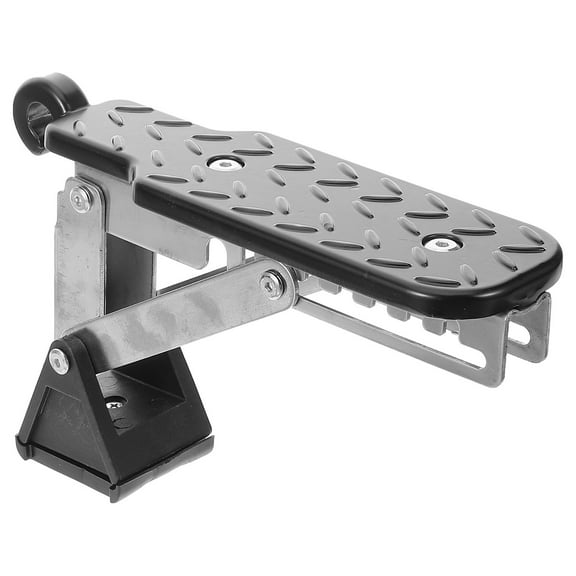 HOOWIFFY Truck Tire Step Car Roof Access Step Black Aluminum Alloy 1Set Scratch-resistant Sporty