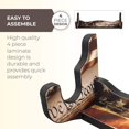 thumbnail image 2 of Rush Creek Creations Single Rifle or Shotgun Gun Wall Display Rack with Convenient Stress-Free Assembly, Americana, 2 of 7