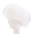 thumbnail image 4 of Diadema de Elástico, Bandas Gruesas para El Pelo, Calentador de Oídos para Mujeres, Deportes de Ejercicio de Invierno , Blanco Salvador Dali Diademas calentadoras de orejas de piel, 4 of 5