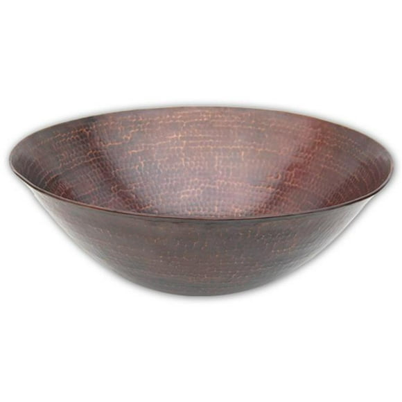 Eden Bath EB-C004AD Copper Vessel Sink, Antique Dark Copper