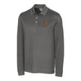thumbnail image 2 of Men's Cutter & Buck Gray Baltimore Orioles Big & Tall Advantage Eco Pique DryTec Tri-Blend Long Sleeve Polo, 2 of 3