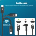 thumbnail image 2 of Cargador de Computadora Portátil USB C de 90 W para XPS 15 17Latitude 3000 7000Series Precision 5470 3570 Cable de Alimentación Adaptador de CA Tipo C (EE. UU.), 2 of 5
