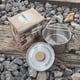 thumbnail image 4 of Yuarrent Olla para acampar de acero inoxidable, utensilios de cocina para exteriores, herramienta de cocina de viaje, vajilla, cafetera para equipo de Kits de desorden para acampar Yuarrent OD032133-00B, 4 of 6