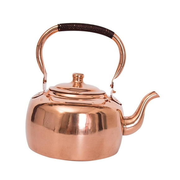 Tea Kettle Handmade Red Bronze Copper Kettle for Gas Stoves Boiling Water Stovet 5L