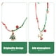 thumbnail image 4 of EeaseMX pulseras navideñas con dijes de aleación y cuerda trenzada tejida a mano., 4 of 8