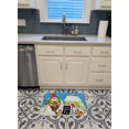 thumbnail image 3 of Carolines Treasures PJC1076RUG Candy Canes for Sale Snowman Machine Washable Memory Foam Mat, 3 of 4