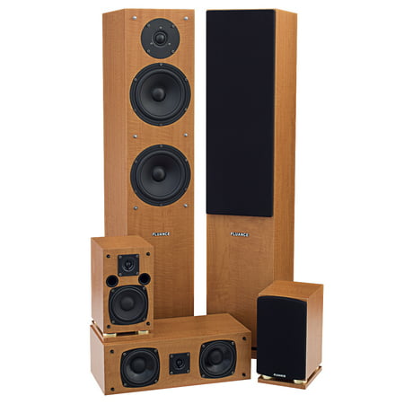 Fluance SXHTB+ 5 Speaker Surround Sound Home Theater System