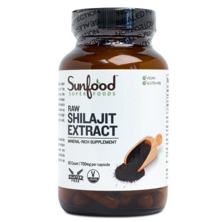 Sunfood Superfoods Shilajit Capsules, 90 Ct