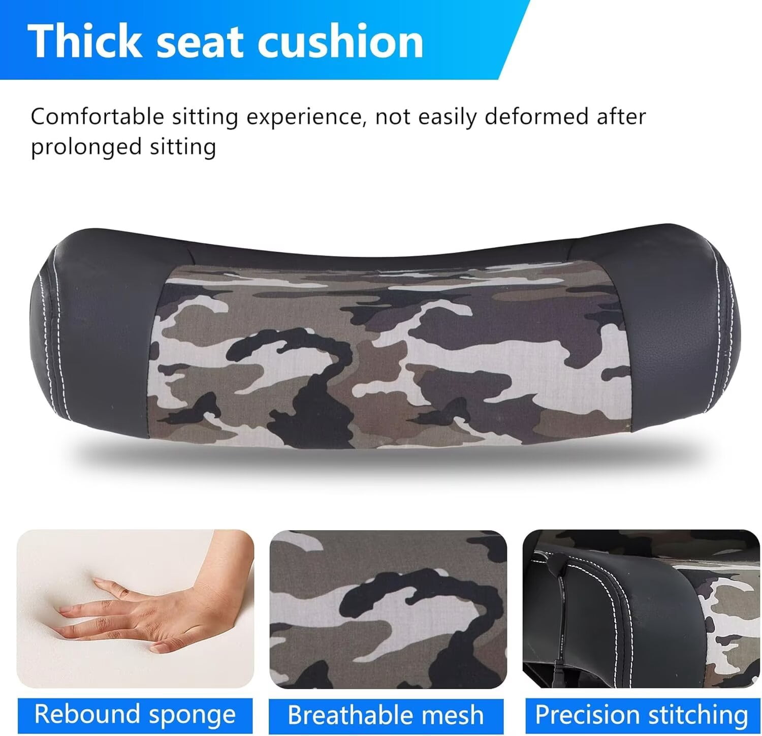 YRLLENSDAN Adjustable Gaming Chair Ergonomic Leather with Massager, Rolling Home Office Desk Chairs With Armrest and Lumber Support, Comfortable Computer Chair with Wheels for Adults, CAMO