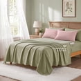 thumbnail image 6 of Regency Heights Queen Size Comforter Set, 9-Piece Blush Bed in a Bag, Floral Comforter Bedding Set with Comforter, Flat Sheets, Fitted Sheets with Side Pockets, 6 of 10