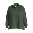 thumbnail image 5 of Terra & Sky Women's Plus Size Quarter Zip Sweatshirt, 5 of 5