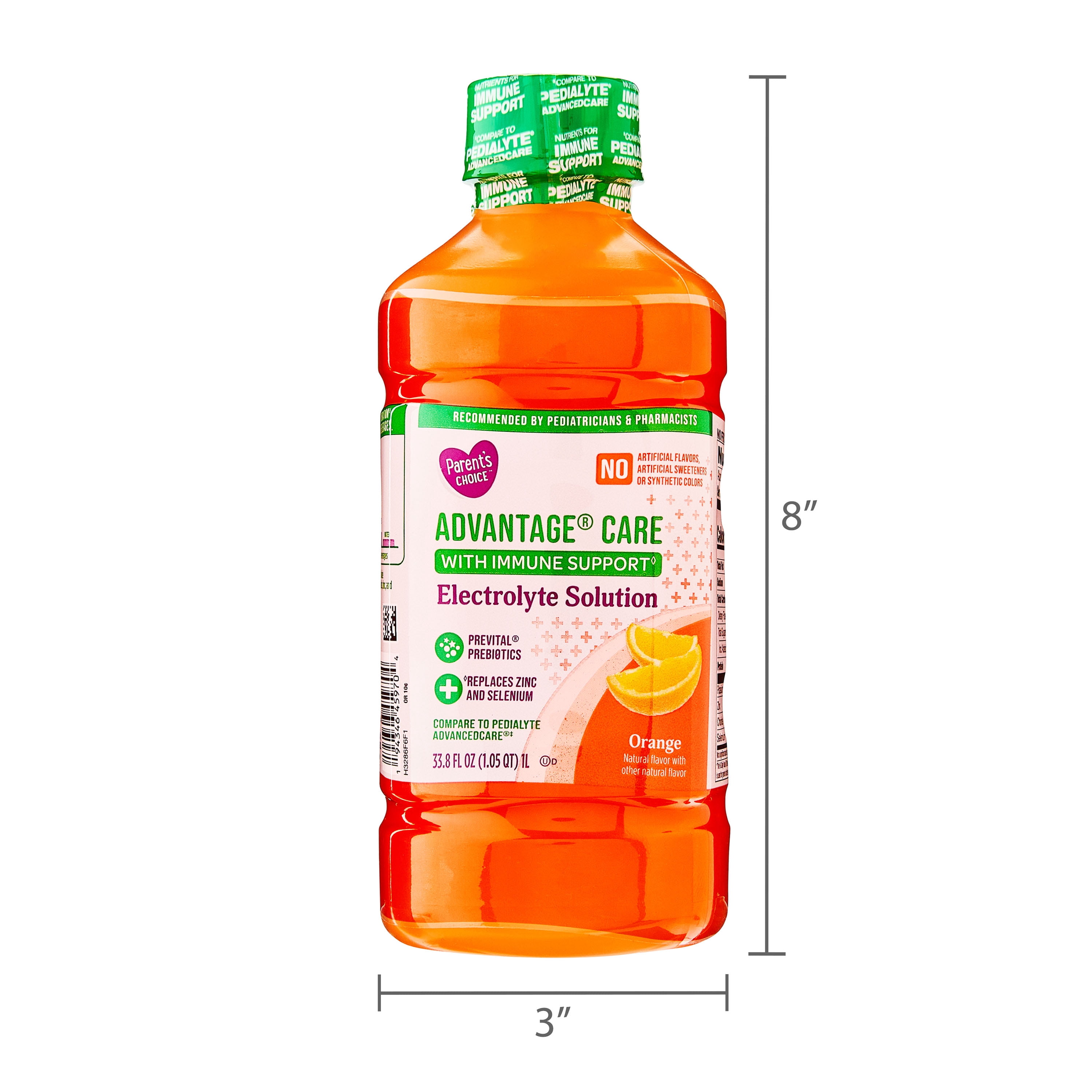 Parent's Choice Advantage® Care Electrolyte Solution, Orange Flavor, Pediatrician Recommended, 1 Liter