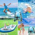 thumbnail image 4 of Inflatable Surf Boards with Handles, Lightweight Body Board Swimming Summer Floating Surfboard, Fun Surf Boards Surfing Swim Water Board Boards for Beach Kids, 4 of 8