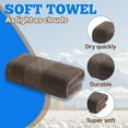 thumbnail image 3 of AUQ Wash Gags for Body,Lightweight Fluffy Yarn Fabric Face Towel,Tight Stitched Seam Layer Wash Rags for Body,Brown,29.53*13.78*0.39in, 3 of 7