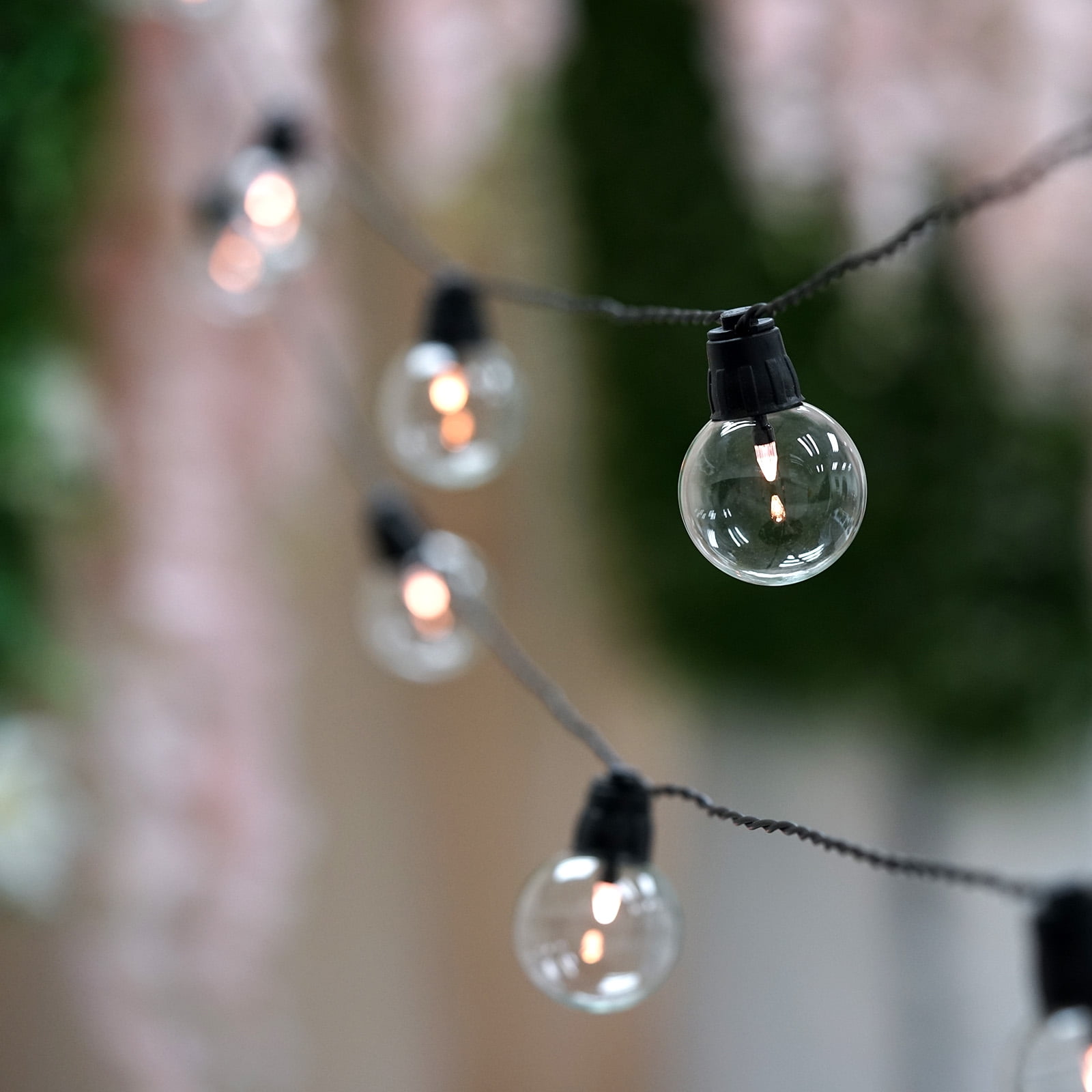 BalsaCircle Warm White 26 ft LED Battery Operated String Lights Garland Lighting for Wedding