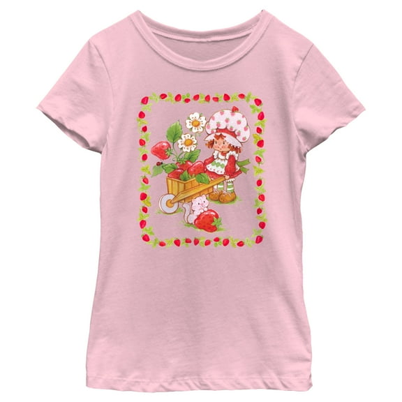 Girl's Strawberry Shortcake Berry Wagon Graphic T-Shirt