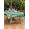 thumbnail image 3 of Outdoor Tablecloth with Umbrella Hole for Patio/Picnic/Party/Camping, Sage Green Ombre Waterproof Table Cloth Rectangle Table Cover Washable, Modern Abstract Art Oil Painting (52"x 70"), 3 of 9